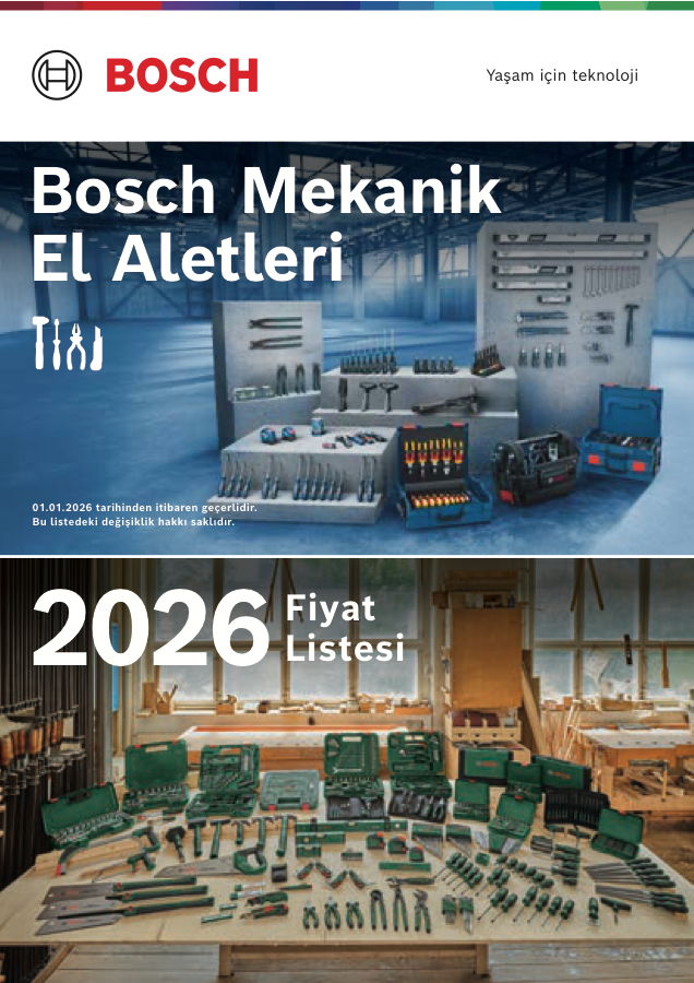 Bosch el aletleri kataloğu kapağı