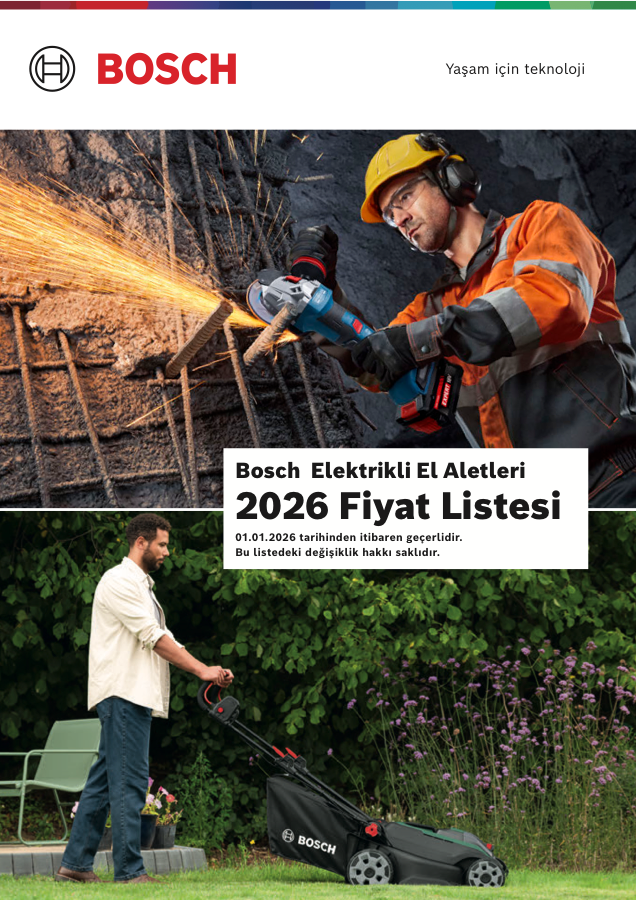 Bosch ürün kataloğu kapağı